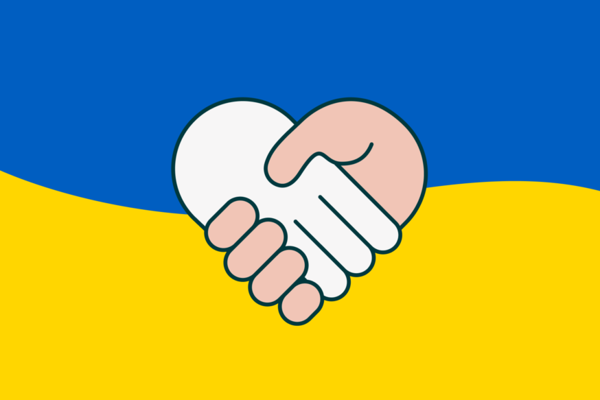 Illustrasjon: Flagg Ukraina